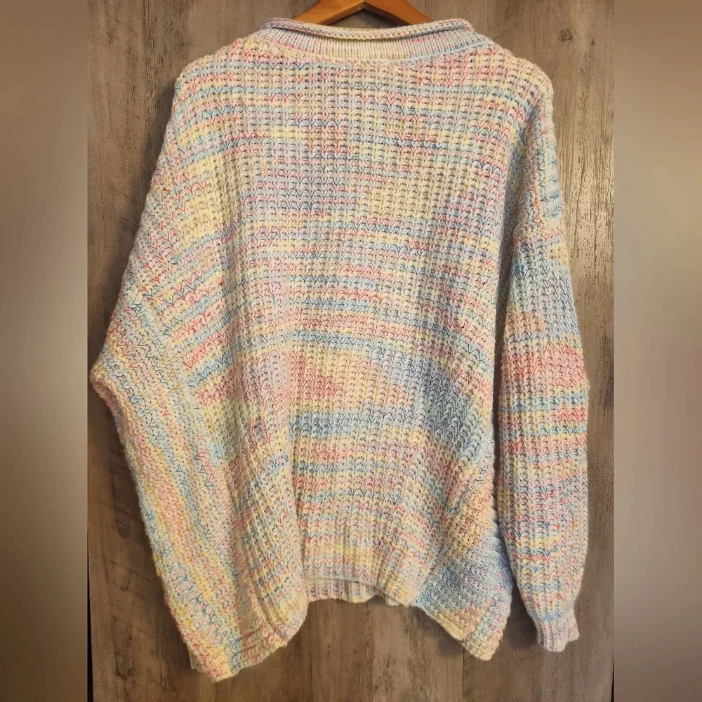 Judith March Colorful Party Animal Knit Sweater Women's Medium - Picture 6 of 8